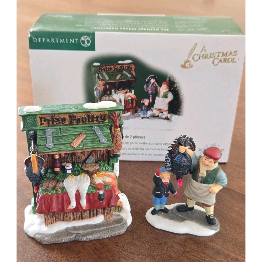 Dept 56 Big Prize Turkey Christmas Carol Dickens Village 2001 Retired 56.58539